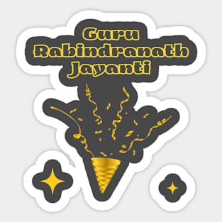 Indian Festivals - Guru Rabindranath Jayanti Sticker